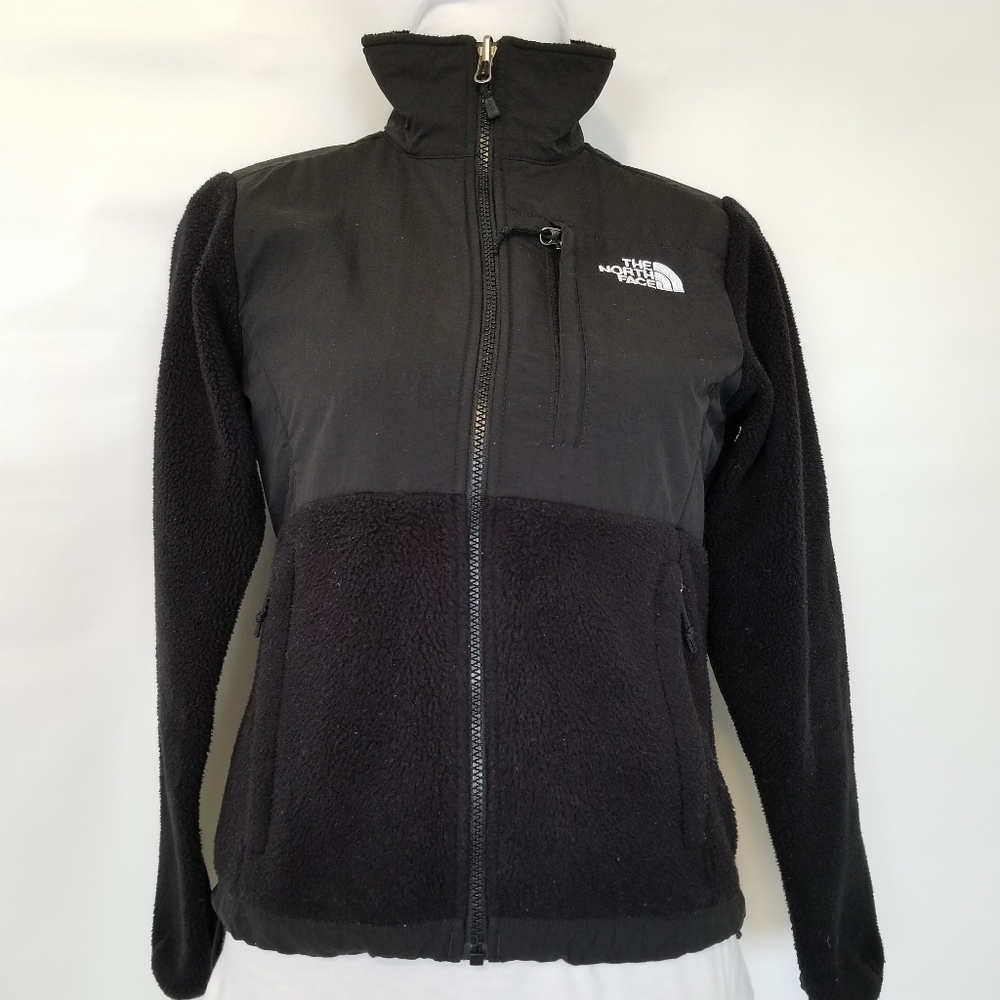 The North Face Iconic Polartec fleece Denali Jacket Black XS #Nuptse